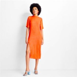 Target future collective mock neck midi dress